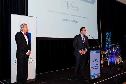 Matthew Johnston of Muir Accepts Award on Behalf of John Muir © AIMEX 